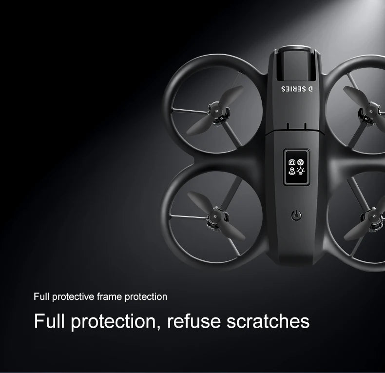 2025 NEW D16 Mini Drone with 180° Electric Adjustable 8K HD Camera WiFi Light Flow Drone Pocket Obstacle Avoidance Rc Quadcopter