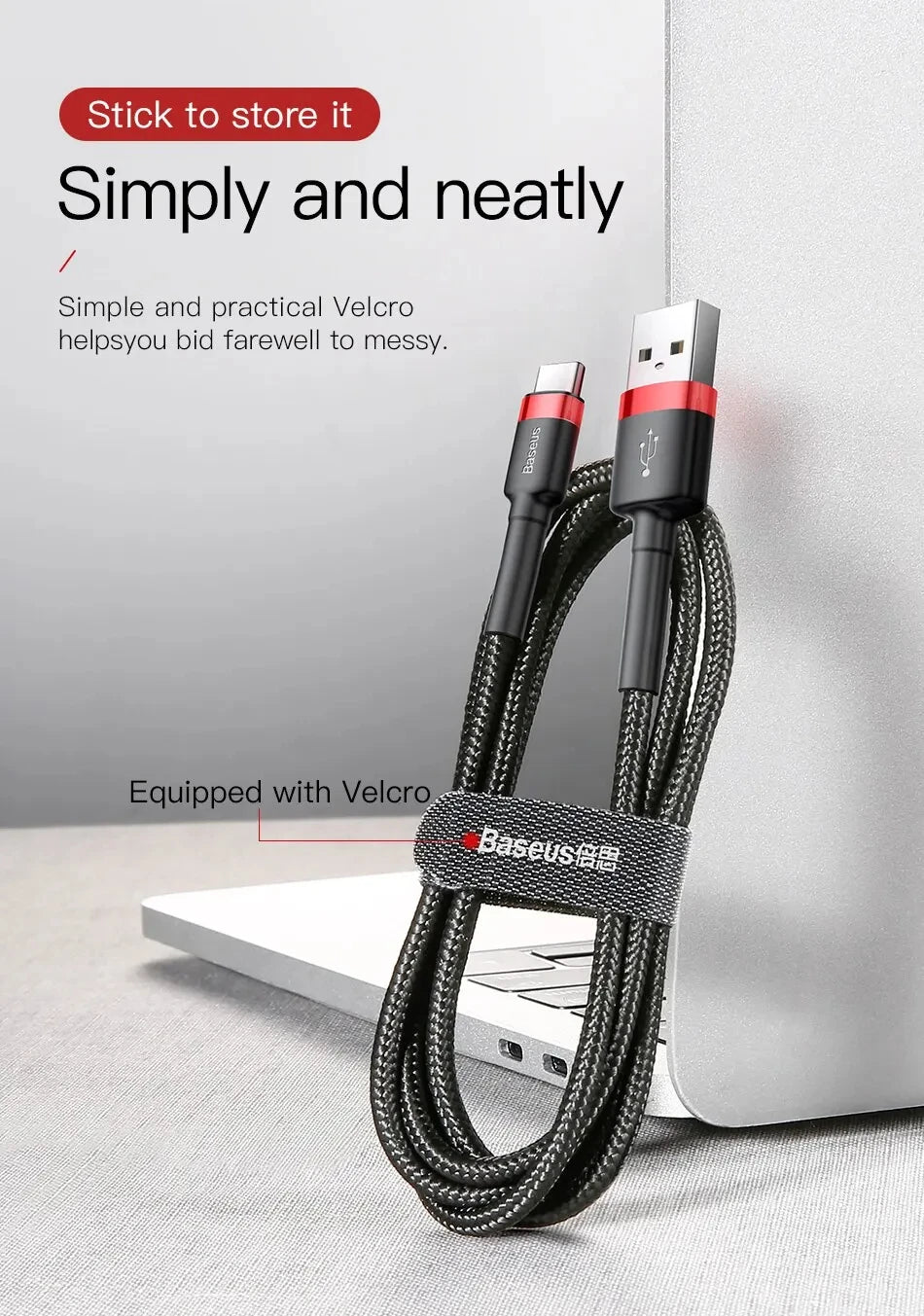 Baseus USB C Cable for oneplus 12 Quick Charge 3.0USB C Cable Fast Charging Cable Type C for Huawei Xiaomi 13 USB-C Charger Wire