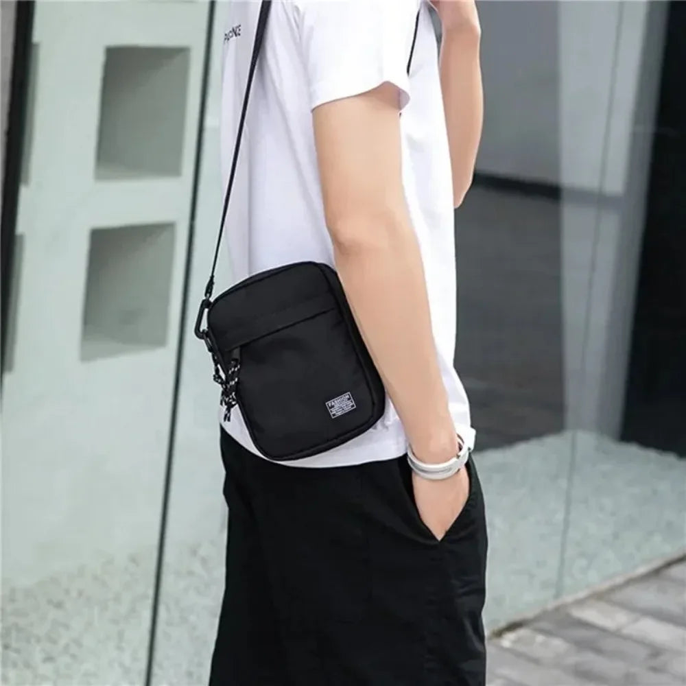 Shoulder Bag Oxford Cloth, Casual Men's Satchel Small Square Bag, Fashion Diagonal Crossover Hand Machine Women's Handbags Luggage