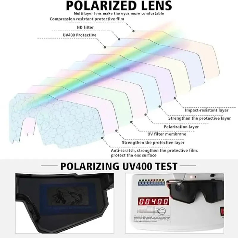 New Outdoor Riding Sunglasses One-piece Bicycle Windscreen European and American MEN'S Sports Sunglasses