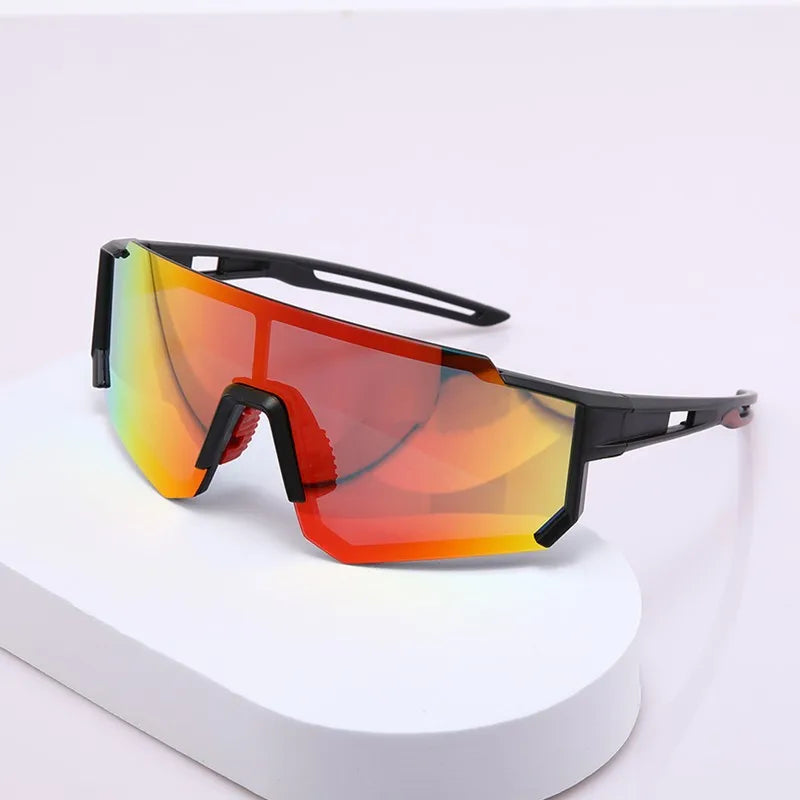 New Outdoor Riding Sunglasses One-piece Bicycle Windscreen European and American MEN'S Sports Sunglasses