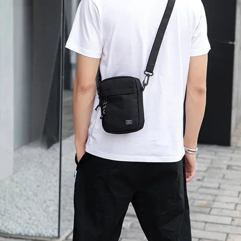 Shoulder Bag Oxford Cloth, Casual Men's Satchel Small Square Bag, Fashion Diagonal Crossover Hand Machine Women's Handbags Luggage