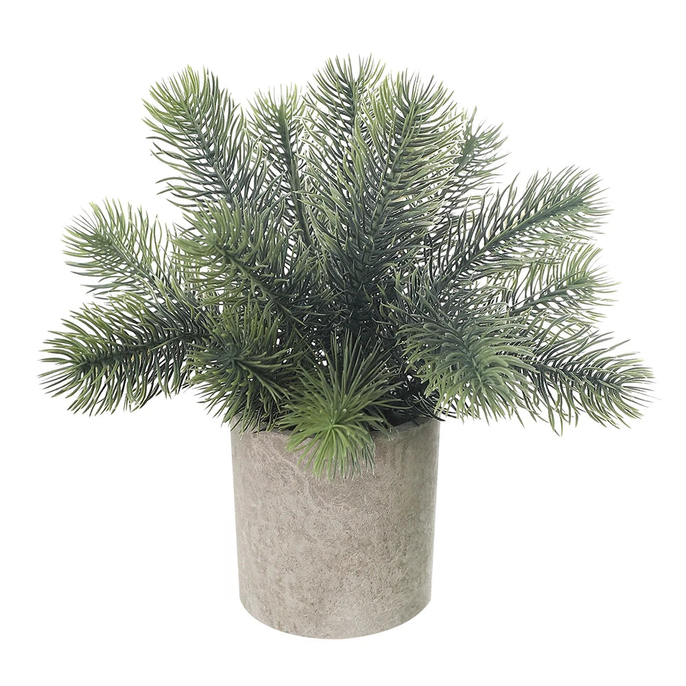 1/2PCS Artificial Plants Potted Eucalyptus Plant Small Fake Flower Bonsai With Pot Plant Desktop Office Home Restaurant Decor