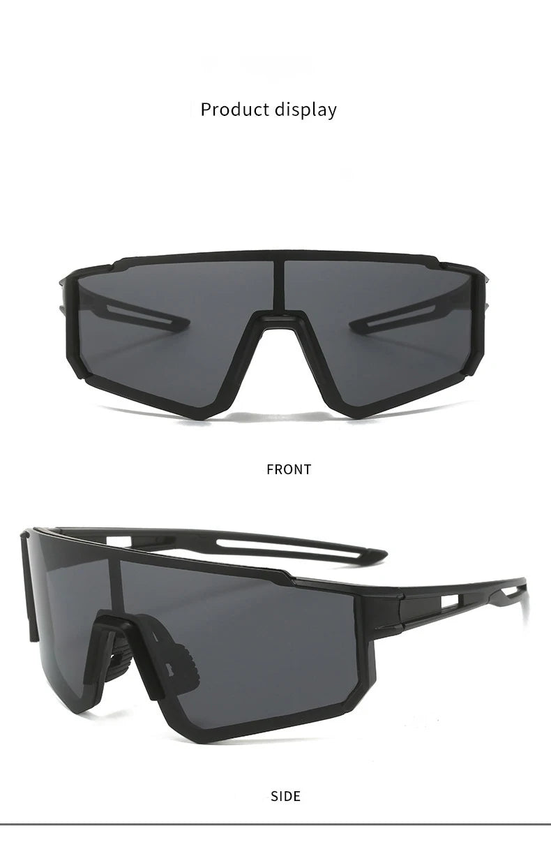 New Outdoor Riding Sunglasses One-piece Bicycle Windscreen European and American MEN'S Sports Sunglasses