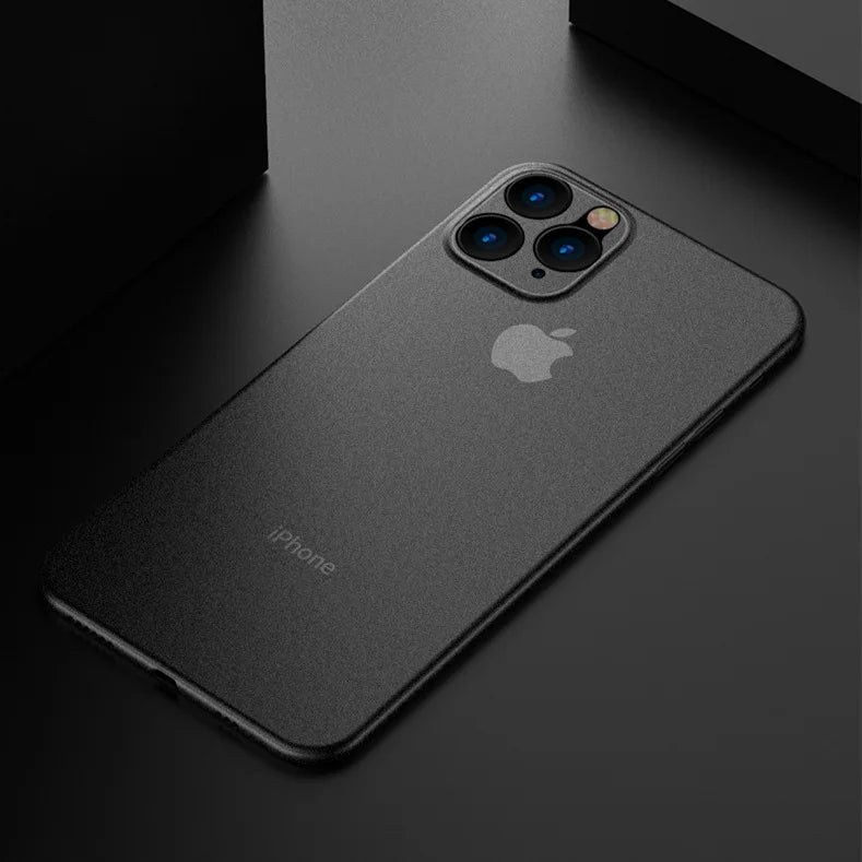 New 0.2MM Ultra Thin Matte PP Case For iphone 11 12 13 14 15 Pro X Xr Xs Max 13 mini 7 8 Plus SE 2020 Clear Hard PC Cover Cases