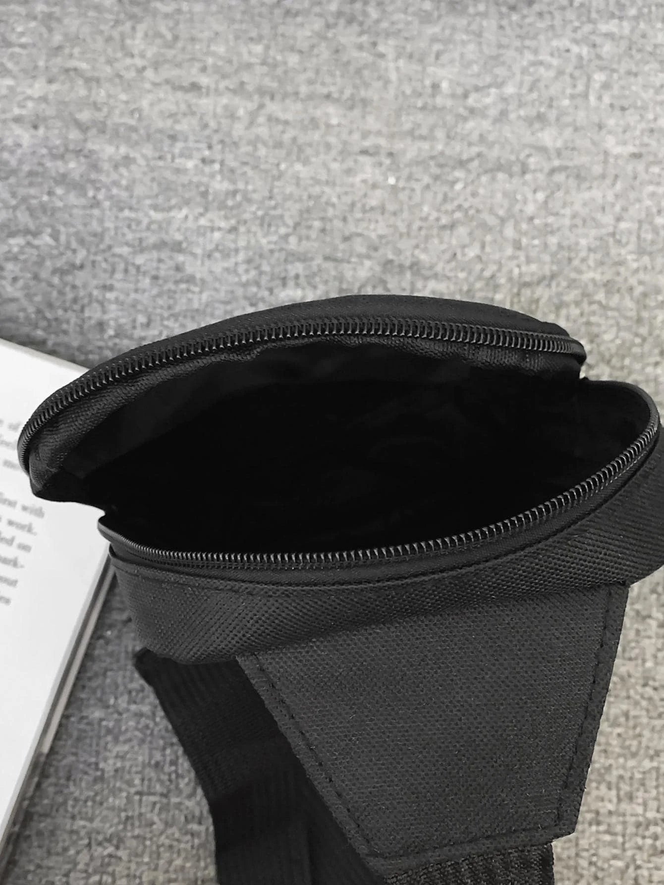 Mini Sling Bag, Black Bag, Fashion Shoulder Bag, Casual Chest Bag Backpack Variable Waist Bag, Mobile Phone Bag