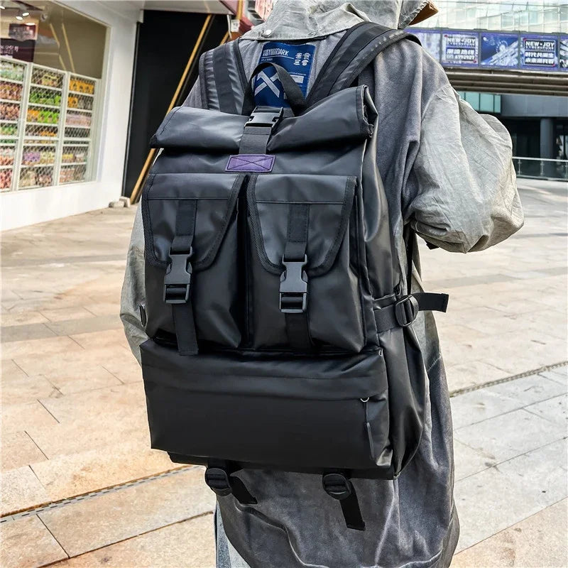 Large Capacity Backpack for Men Oxford Waterproof Sports Bag Women Men Casual Travel Backbag Trendy School Bags Leisure Handbag