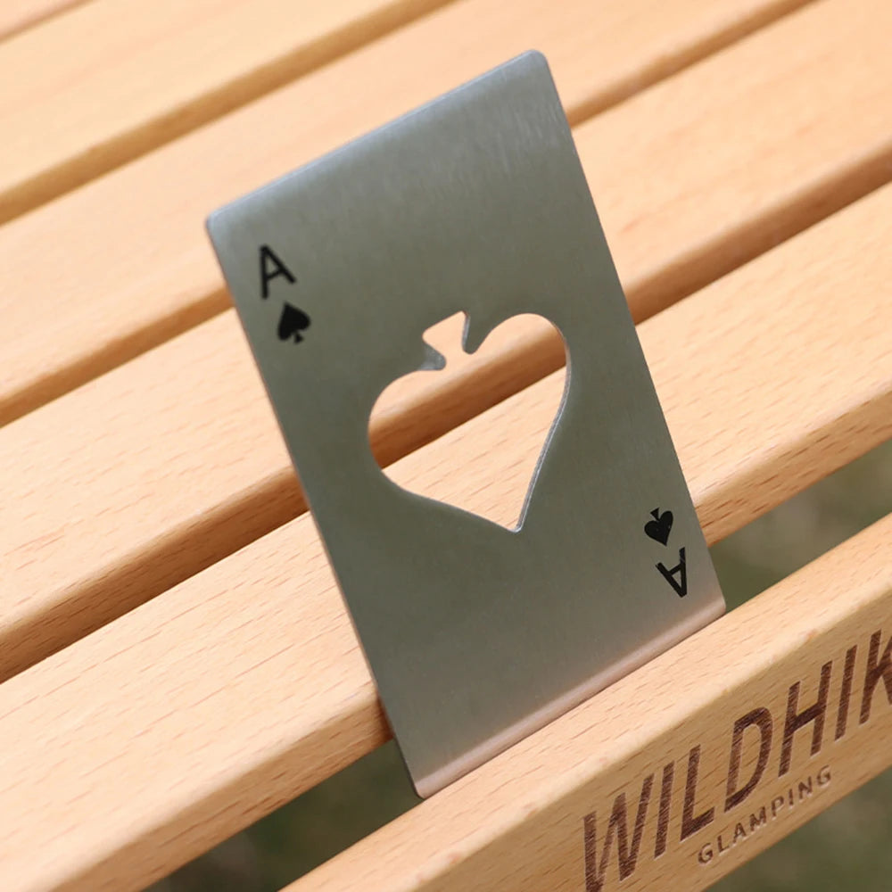 Stainless Steel Spades A Winemaker Bottle Opener Playing Cards Bottle Opener Credit Card Beer Bottle Opener