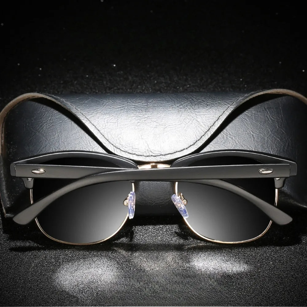 Classic UV Protection Summer Sunglasses for Men Oval Frame Driving Eyewear for Women