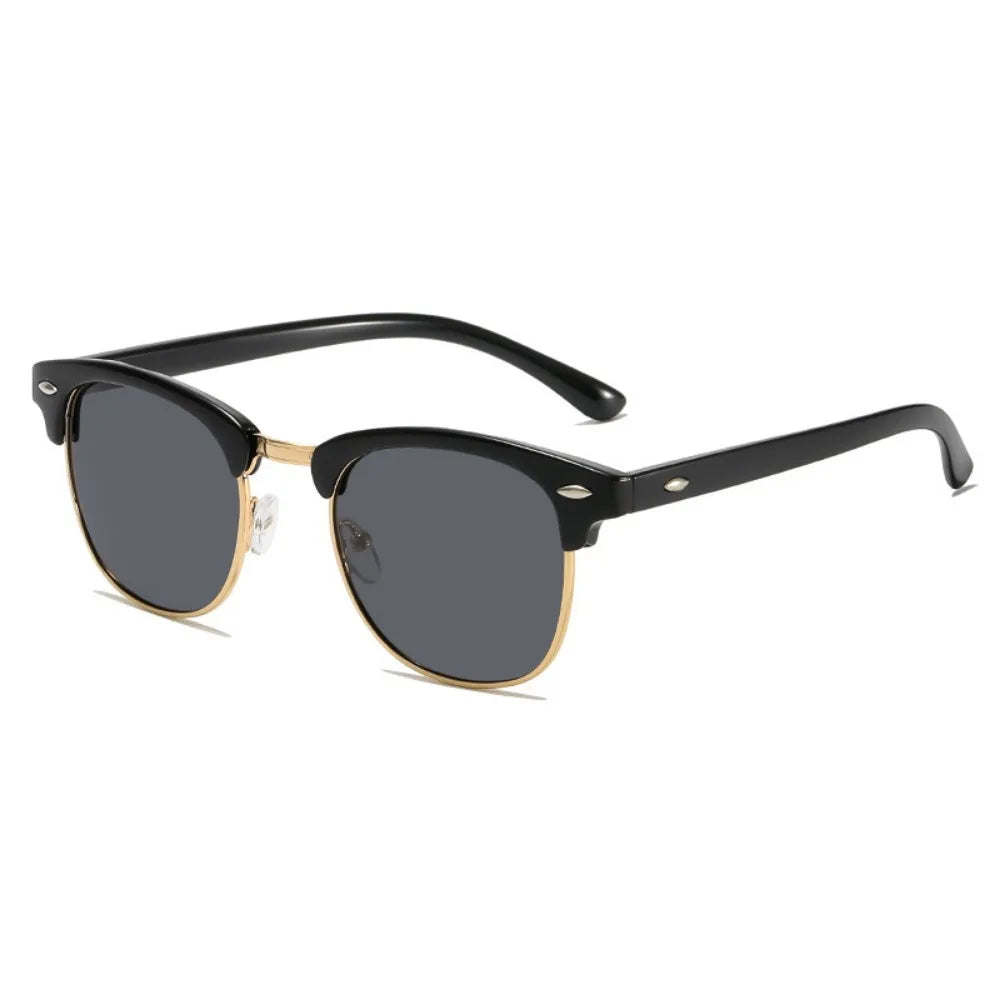 Classic UV Protection Summer Sunglasses for Men Oval Frame Driving Eyewear for Women