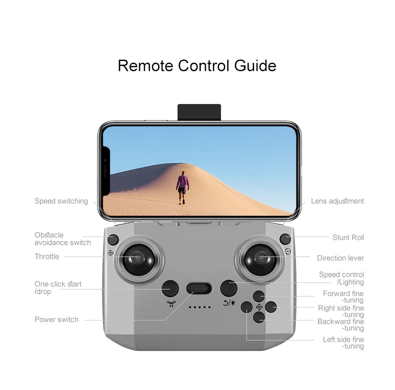 2025 NEW D16 Mini Drone with 180° Electric Adjustable 8K HD Camera WiFi Light Flow Drone Pocket Obstacle Avoidance Rc Quadcopter