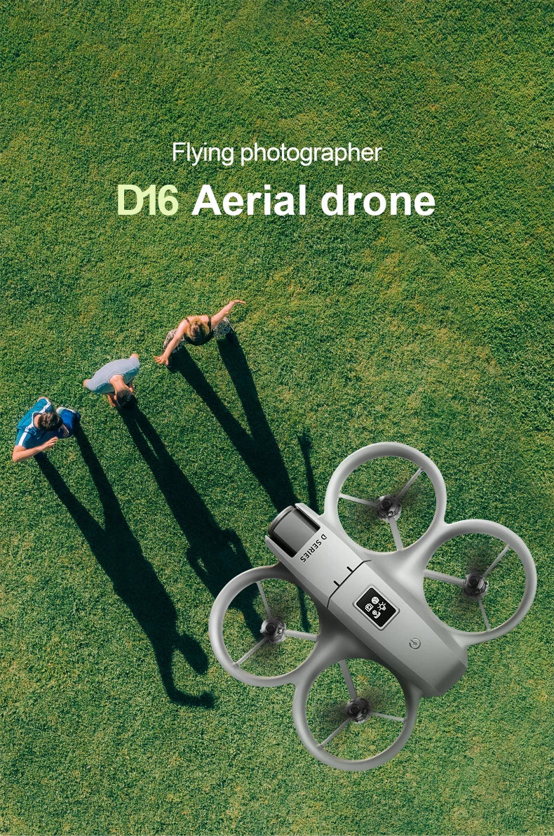 2025 NEW D16 Mini Drone with 180° Electric Adjustable 8K HD Camera WiFi Light Flow Drone Pocket Obstacle Avoidance Rc Quadcopter