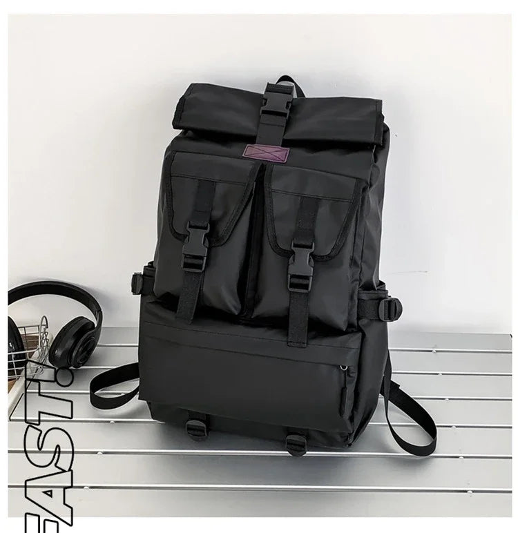 Large Capacity Backpack for Men Oxford Waterproof Sports Bag Women Men Casual Travel Backbag Trendy School Bags Leisure Handbag
