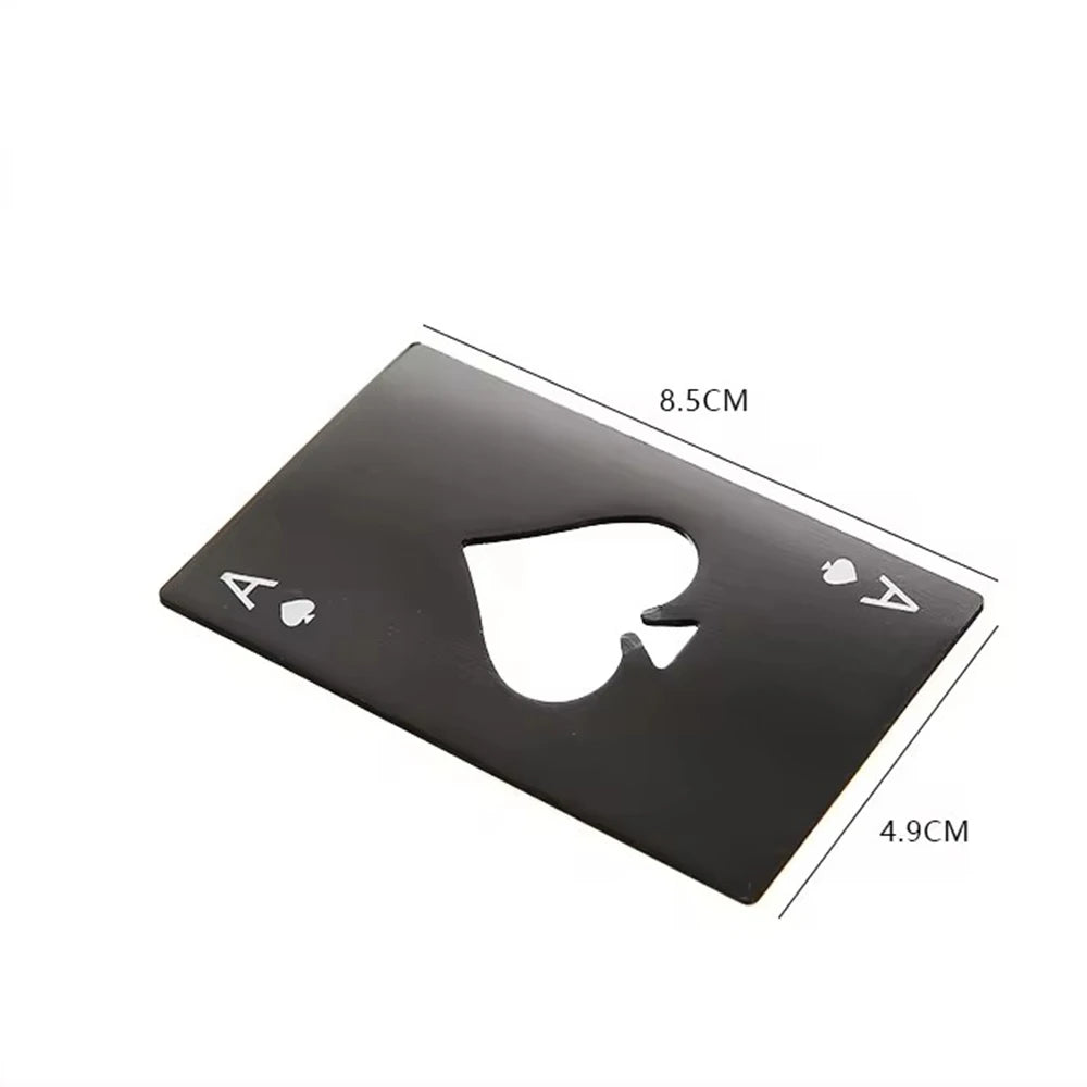 Stainless Steel Spades A Winemaker Bottle Opener Playing Cards Bottle Opener Credit Card Beer Bottle Opener
