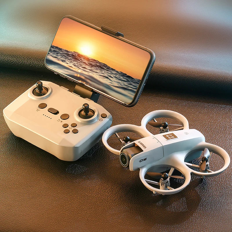 2025 NEW D16 Mini Drone with 180° Electric Adjustable 8K HD Camera WiFi Light Flow Drone Pocket Obstacle Avoidance Rc Quadcopter