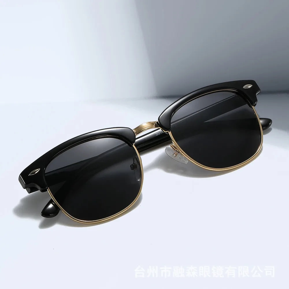 Classic UV Protection Summer Sunglasses for Men Oval Frame Driving Eyewear for Women
