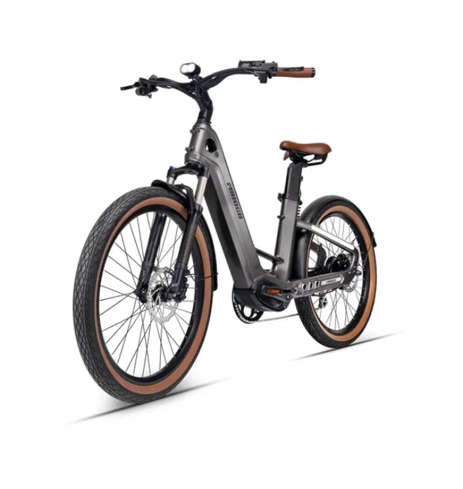 7 Speed 750W Hybrid Electric Folding Bike Foldable Bicycle for Men Outdoor Use