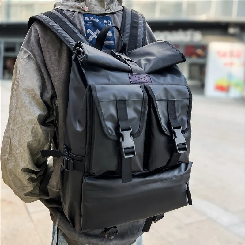 Large Capacity Backpack for Men Oxford Waterproof Sports Bag Women Men Casual Travel Backbag Trendy School Bags Leisure Handbag